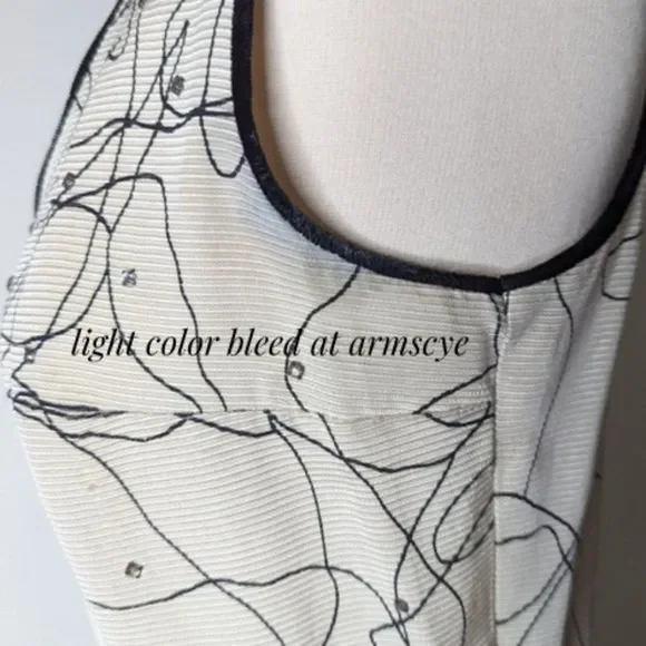 Vintage 50s Party Dress Circle Skirt Side Pockets Hand Sewn Midi - Picture 13 of 16